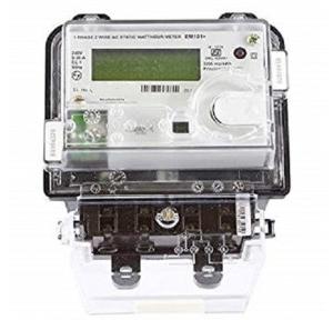 L&T 1P LCD Metering Device 10-60 A with Optical Port and Box, WM101BC7DDHBOX